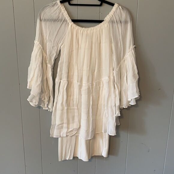 Bailey 44 Gauzy Off White Dress Size Small - Picture 2 of 3